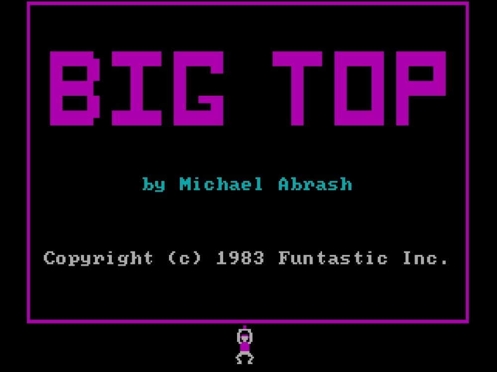 Title Screen of Big Top for DOS
